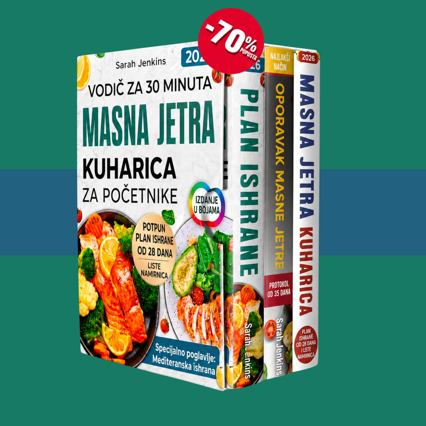 Kompletan kuvar dijeta za masnu jetru za Početnici + 2 BONUS