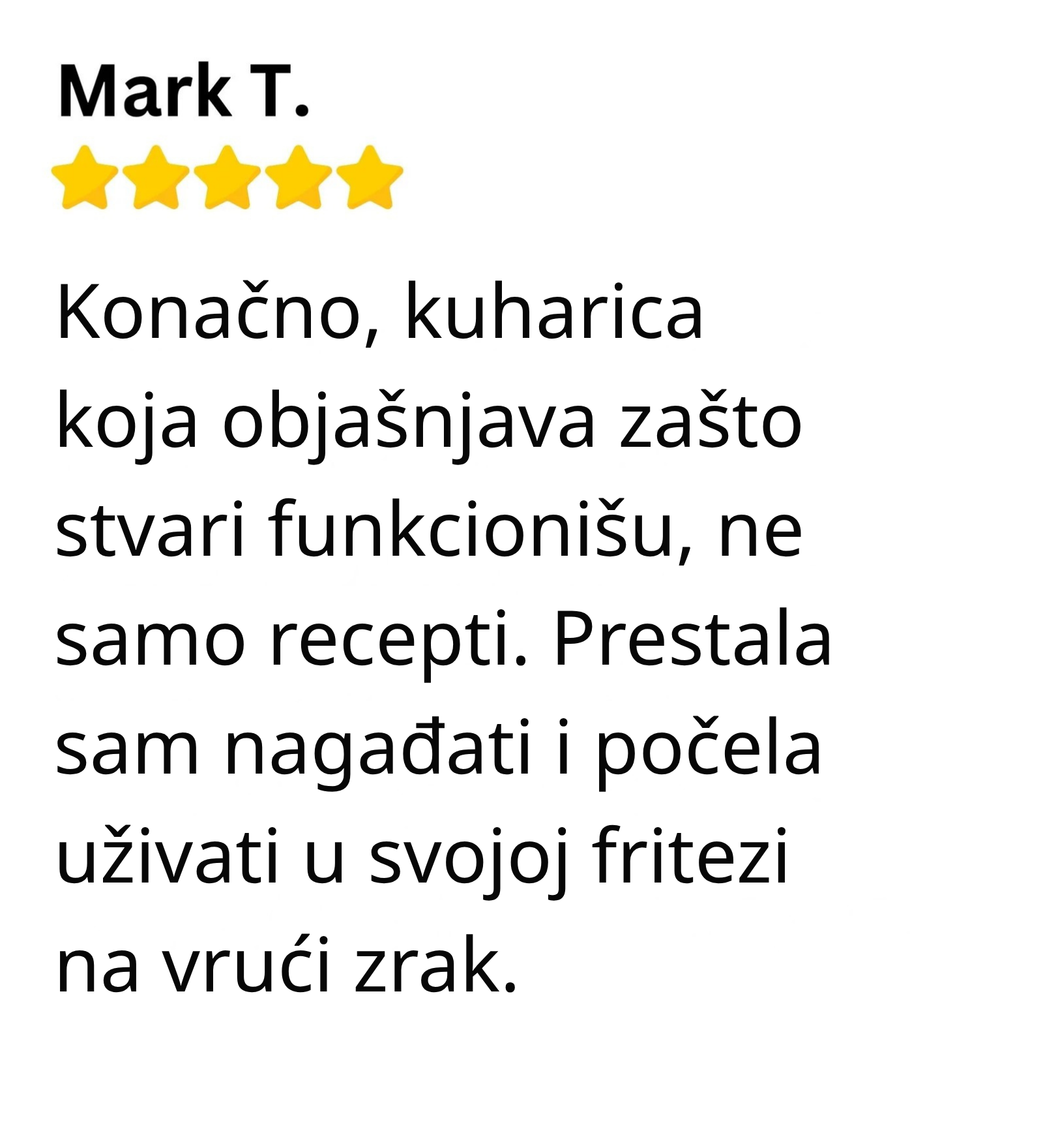 Customer review 1