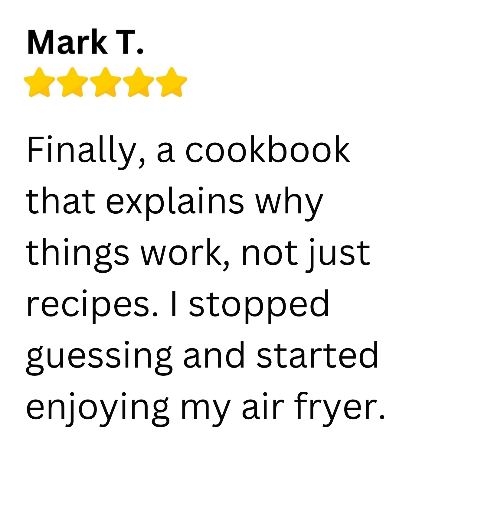 Customer review 1