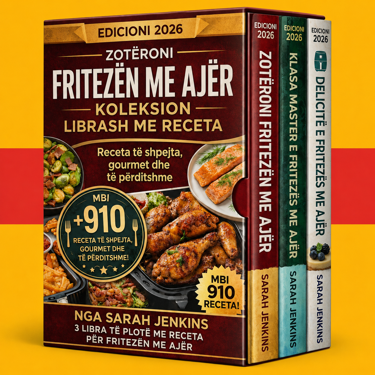 Libër recetash për fritezë me ajër për fillestarë + 2 BONUSE