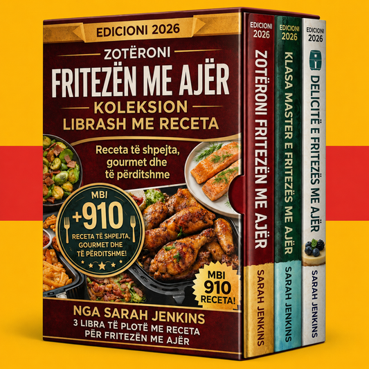 Libër recetash për fritezë me ajër për fillestarë + 2 BONUSE