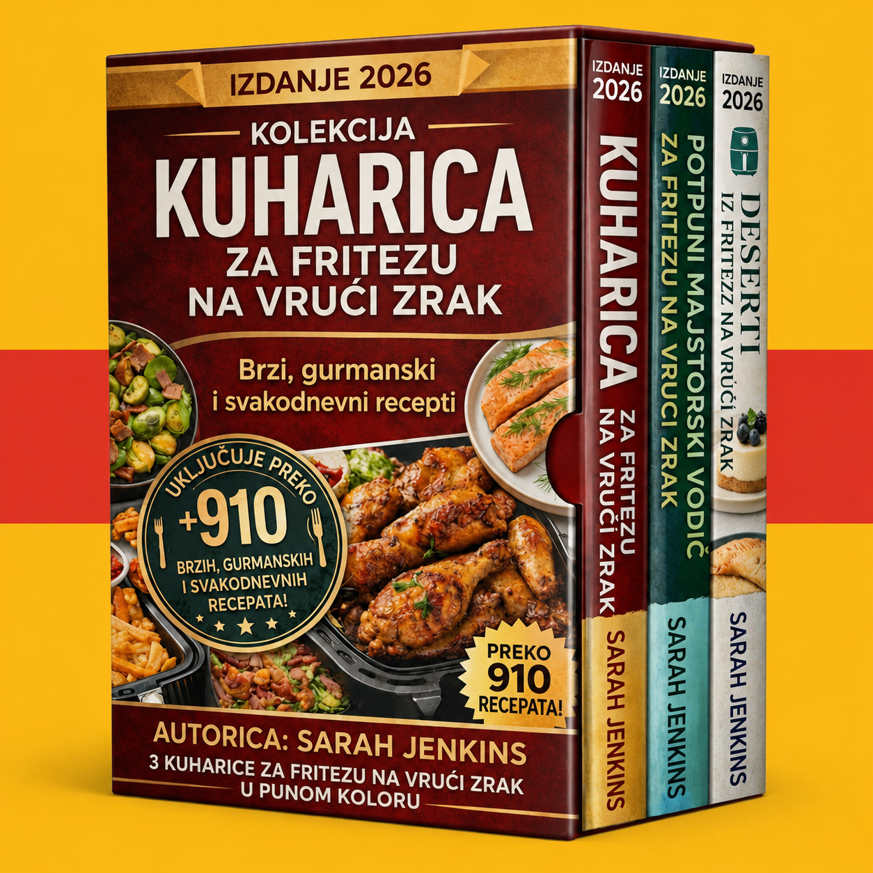 Knjiga Recepata za fritezu na vruć zrak za Početnike + 2 BONUSA