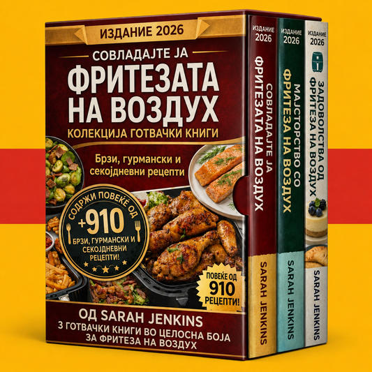Готвач за фритеза на топол воздух за почетници + 2 БОНУСИ