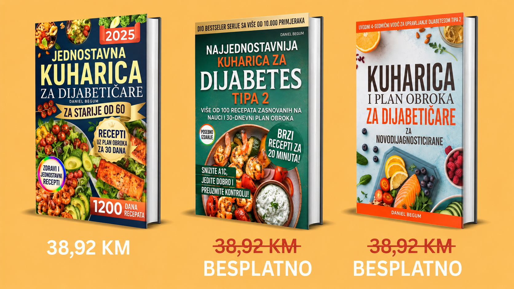 paket od 3 knjige - dijeta za dijabetičare
