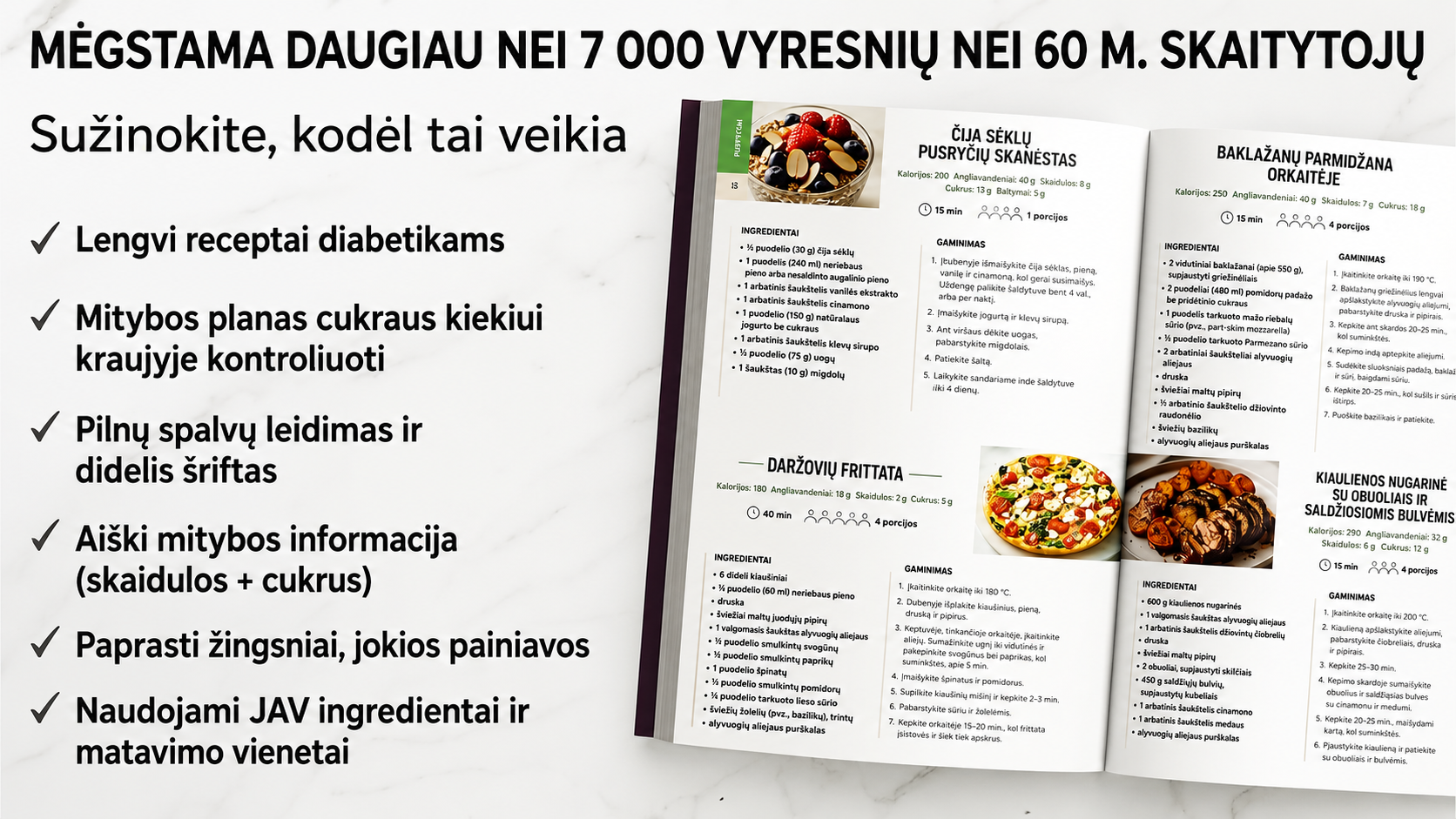 sveikas maistas diabetikams
