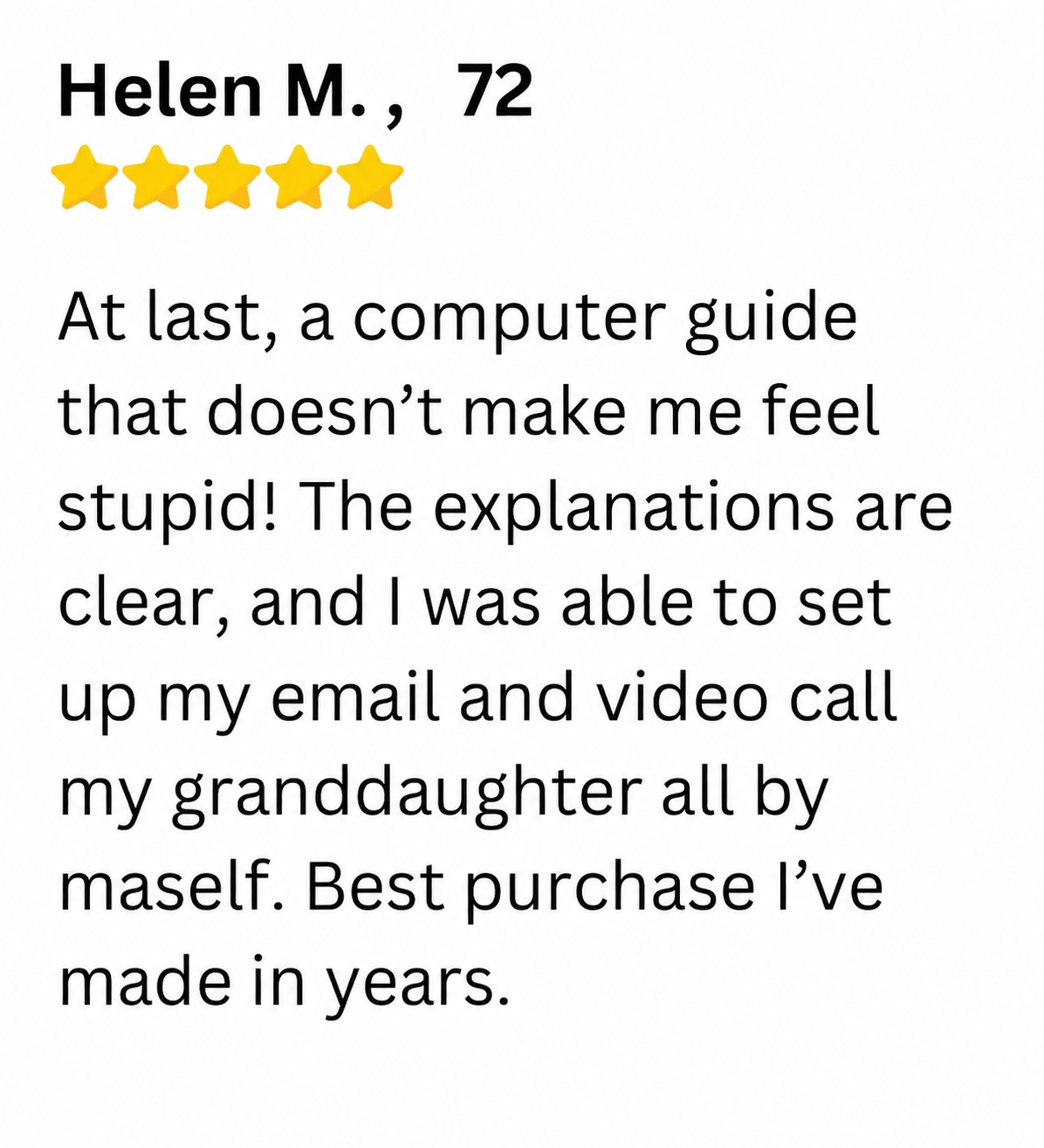 Customer review